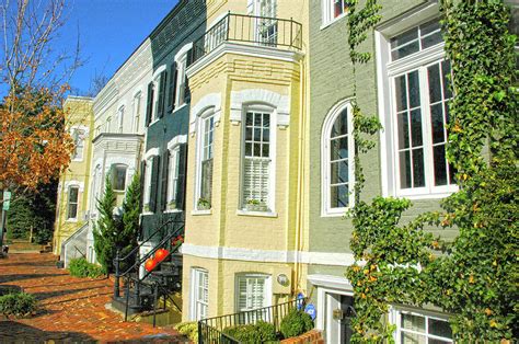 Georgetown Row Houses Photograph by Curt Strickland - Fine Art America