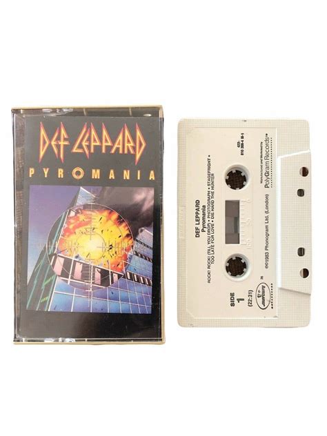 Vtg Def Leppard Pyromania Cassette Tape Mercury 1983 In Pdi Case Euc Etsy