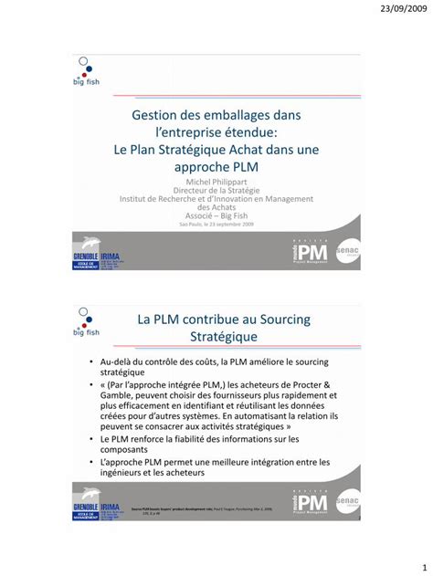 PDF Le Plan Stratégique Achat sourcing plus PDF file23 09 2009 5