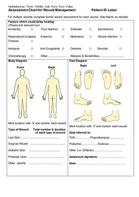 Body Diagram For Pain Assessment