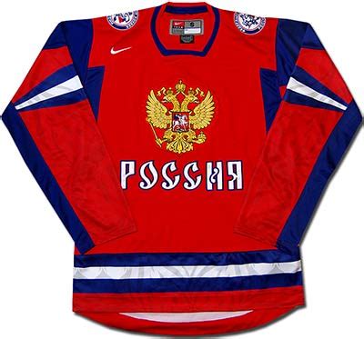 Свитер хоккейный сборной России 2010 Nike красный