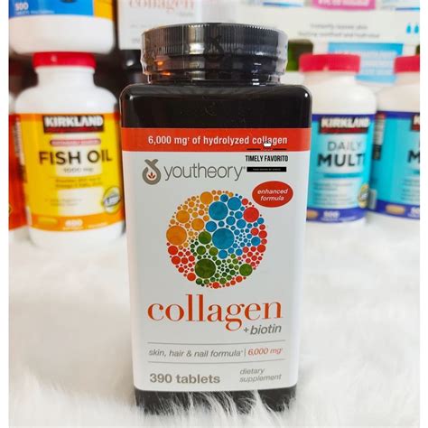 Authentic Youtheory Collagen With Biotin 6000mg Neocell 360tabs Onhand