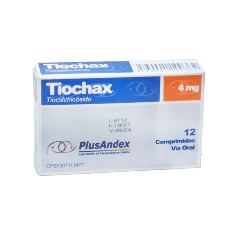 Tiochax Tiocolchicosido 4 Mg 12 Comprimidos PlusAndex Gran Feria PZO