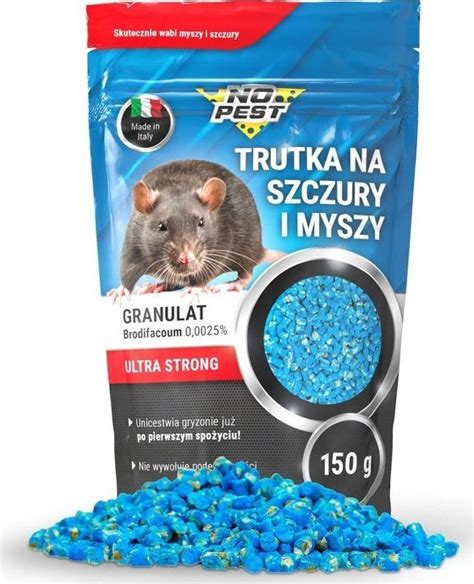 NO PEST Trutka na Szczury i Myszy 150g Środek Granulat Ziarno Trucizna