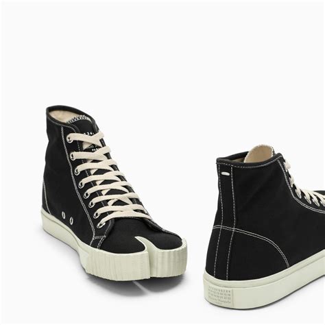 Maison Margiela Tabi Black Canvas High Trainer Thedoublef