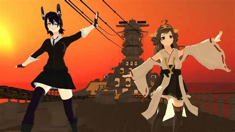 【mmd艦これ】天龍改と金剛で ハッピーシンセサイザー Youtube