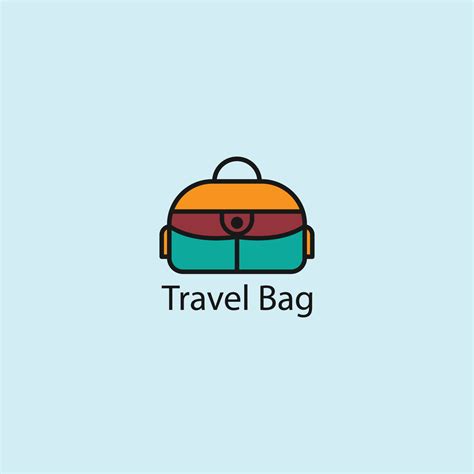 Travel Bag Icon Vector Illustration Vector Art At Vecteezy