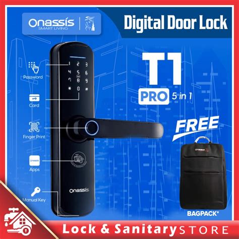 Jual Kunci Elektronik Onassis T Pro Smart Lock Digital Door Lock Kunci