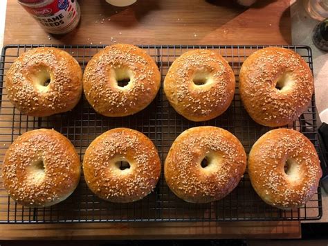 [homemade] Sesame Seed Bagels Food Sesame Seed Bagels Recipe Images Recipe Example