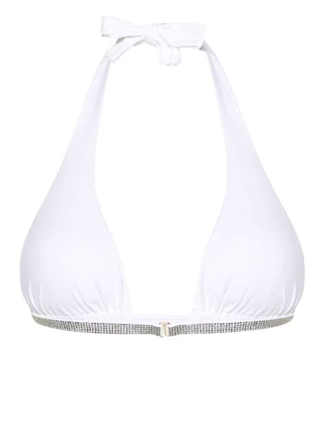 Fisico Crystal Embellished Bikini Top Farfetch