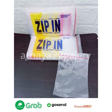 Jual Plastik Klip Ziplock Merk Zip In Ukuran X Isi Pcs