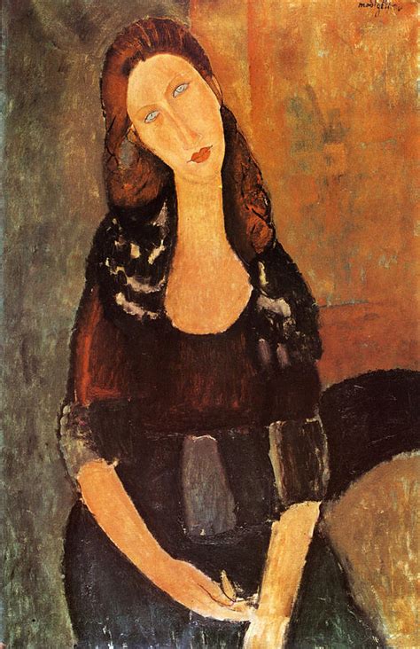 1918 Portrait De Jeanne Hebuterne Assis 92x60 Cm Pariscollection