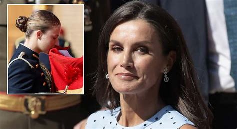 Se Filtra En Redes Una Foto Inédita De La Reina Letizia Con La Princesa Leonor Tras La Jura De