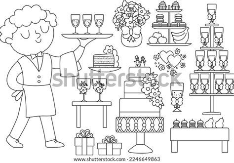 Vector Black White Wedding Candy Bar Stock Vector (Royalty Free ...