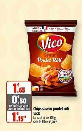 Promo Chips Saveur Poulet R Ti Vico Chez Coccinelle Express