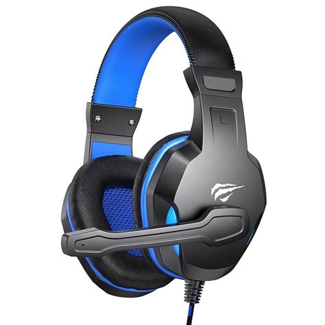 Наушники игровые проводные с микрофоном HAVIT H763d Черно-синий купить ...