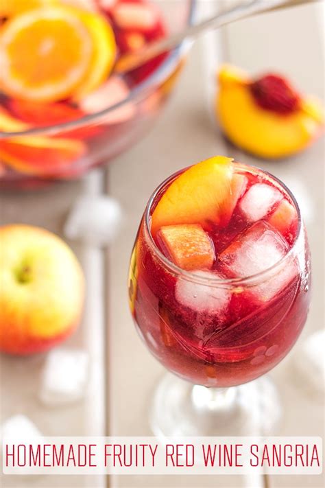 Homemade Fruity Red Wine Sangria Recipe Happy Foods Tube