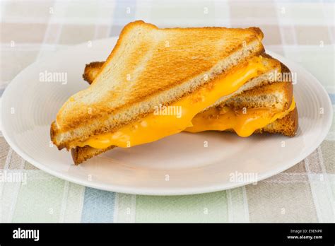 Grilled Cheese Sandwich, Hot Melting Cheese Stock Photo - Alamy