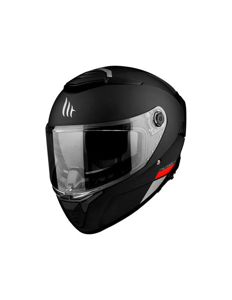 Casco Mt Thunder Sv Solid A Negro Mate Cascos De Moto