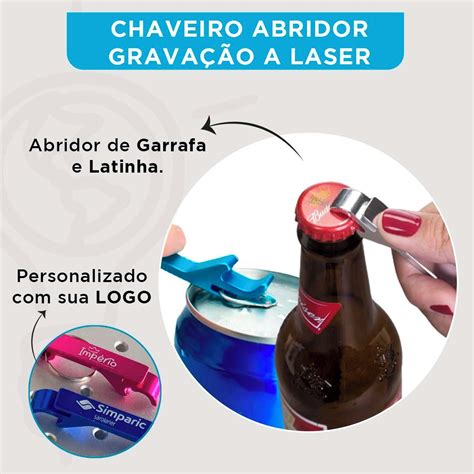 Chaveiro Abridor Personalizado Kit Un Elo