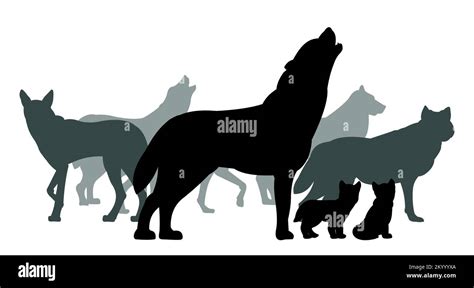 Pack Of Puppies Stock Vector Images Alamy