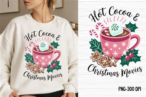 Hot Cocoa Christmas Movies PNG Graphic By ArtiCraft Designs Creative Fabrica