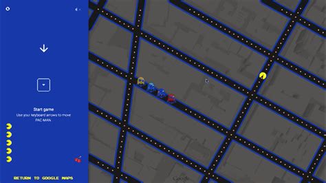 Google Maps Is Now A Giant Game Of Secret Pac-Man