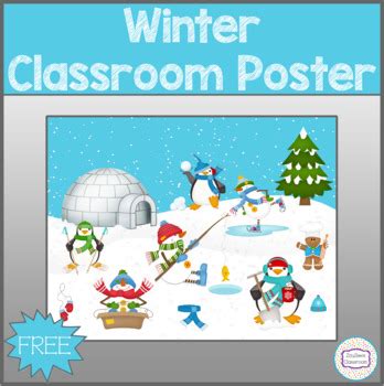 Winter Theme Classroom Poster X By Zayzee S Classroom