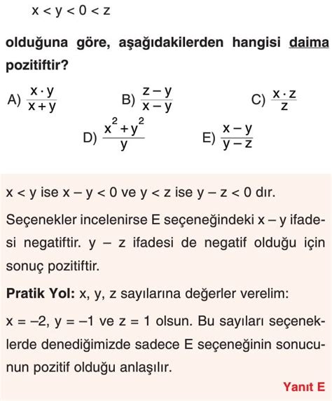 Temel Kavramlar Konu Anlatımı Test Soruları Çözümleri Tyt Matematik