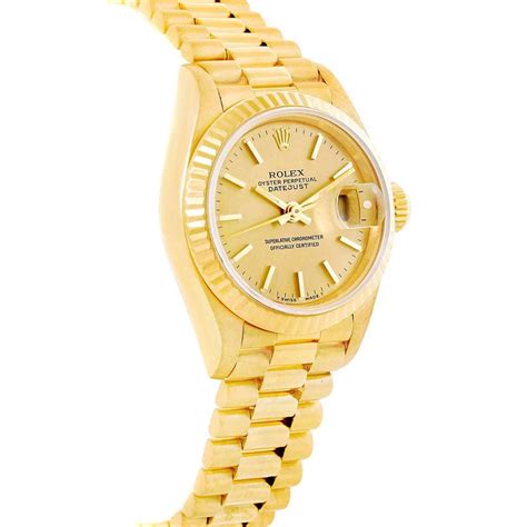 Rolex President 26 Datejust Yellow Gold Ladies Watch 69178 Swisswatchexpo