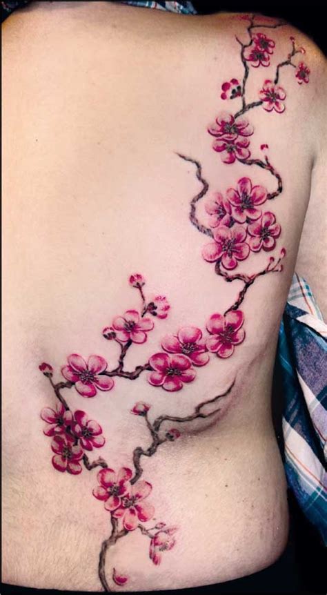 A Tattoo Of Cherry Branch Inkage Blossom Tattoo Cherry Blossom