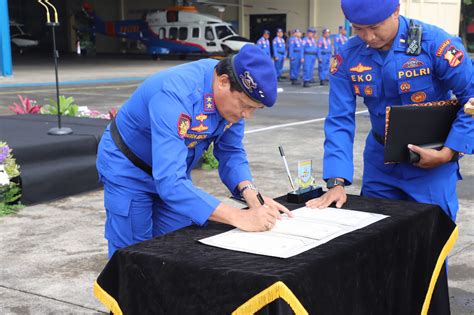 Kakorpolairud Baharkam Polri Resmi Melantik Dirpoludara Korpolairud