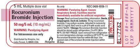 Rocuronium Bromide Injection Fda Prescribing Information Side