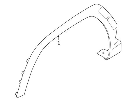 2022 2024 Hyundai Tucson Wheel Opening Molding 87711 CW000 CA OEM