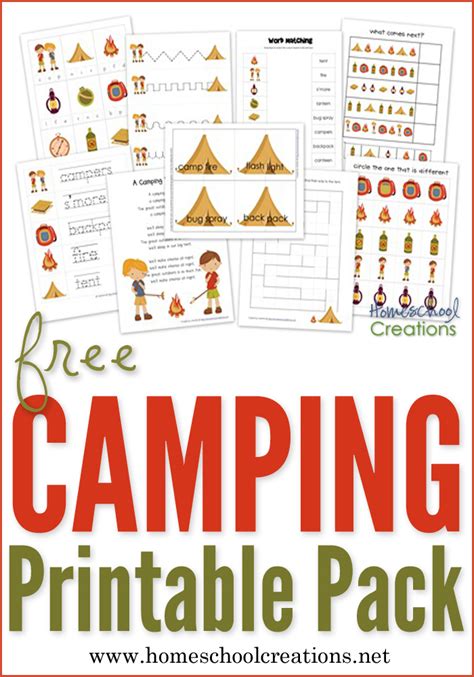 Preschool Camping Theme Printables