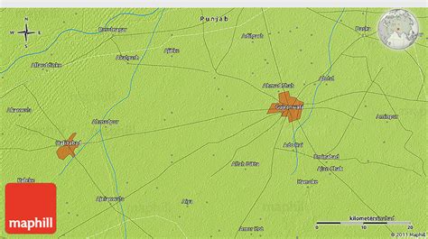 Physical 3D Map of Aulakh