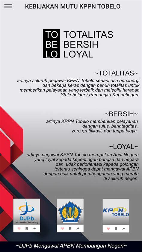 Komitmen Kebijakan Mutu Dan Maklumat Layanan Kppn Tobelo