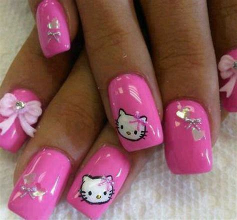 Uñas De Kitty Hello Kitty Nails Art Hello Kitty Nails Cat Nails