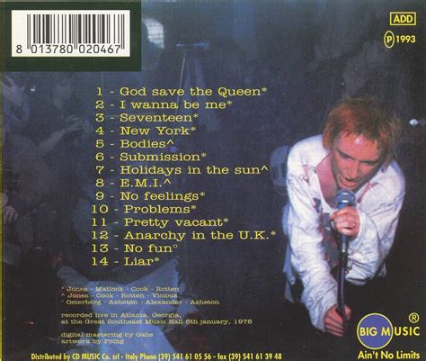 Aural Sculptors The Stranglers Live Sex Pistols Kill The Hippies Great South East Music