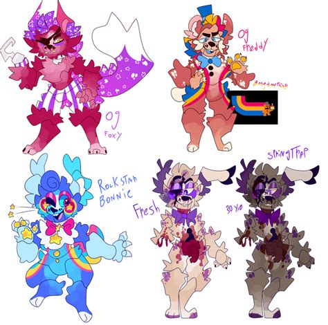 Fnaf Character Redesigns 1 By CEILING STARS Fnaf Characters