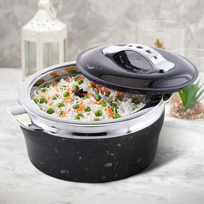 Selvel Stainless Steel Dazzle Hot N Fresh Casserole Gift Set Of Ml Black
