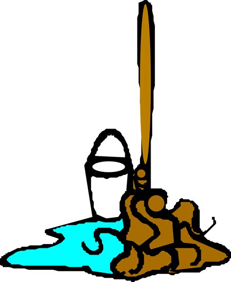 Clipart - Mop and bucket