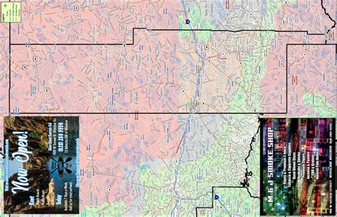 Navajo County Az Map Skyline Publishing