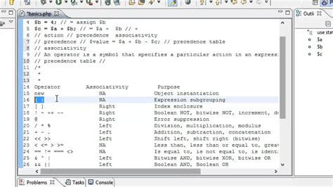 28 Operator Operator Precedence Operator Associativity Precedence Table Youtube