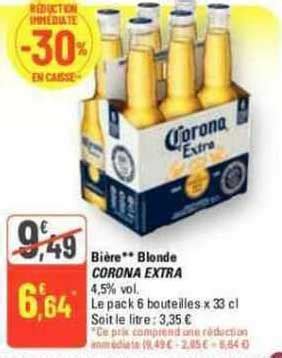 Promo Bière Blonde Corona Extra chez G20 iCatalogue fr