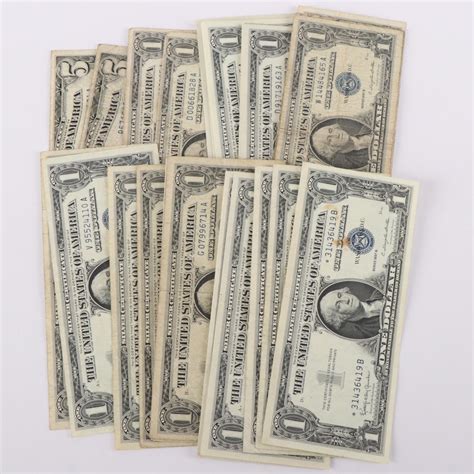 Us Currency With Uncut Sheets Of Four Federal Reserve Notes And More