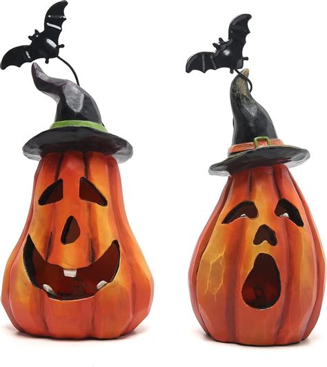 Amazon Hodao Decoraciones De Calabaza De Halloween Para Interiores