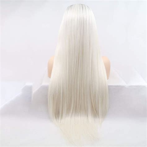 Karissa Hair Platinum Blonde Lace Front Wigs For Women Blonde Long