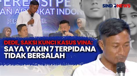 Dede Saksi Kunci Kasus Vina Akui Berbohong Dan Dipaksa Iptu Rudiana