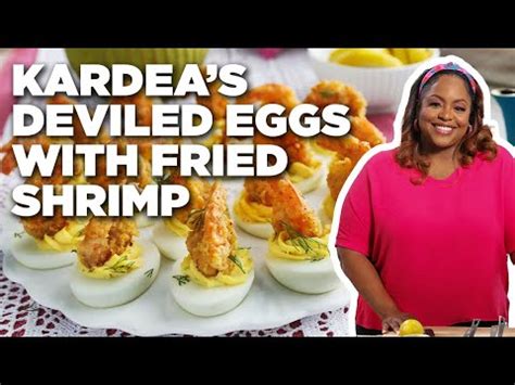 Kardea Browns Deviled Eggs With Fried Shrimp Delicious Miss Brown Food